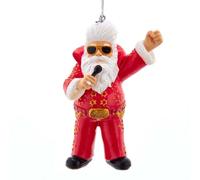 Kurt Adler EP2205 Elvis Santa Hanging Ornament, 4-inch High, Resin