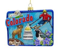 Kurt Adler Glass Colorado Ornament
