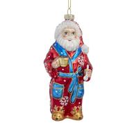 Kurt Adler Glass Santa Wearing Robe Ornament