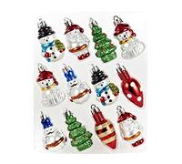 Kurt Adler H9485 Plastic Ornament, 2-Inch, Set Of 12