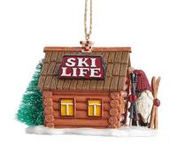 Kurt Adler Lodge Ski Gnome Ornament