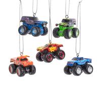 Kurt Adler Monster Jam Miniature Ornament Set 5-Piece Set