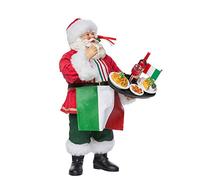 Kurt Adler Musical Fabriche Italian Santa Figurine, 10.5-Inch