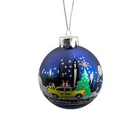 Kurt Adler New York Glass Ball Ornament, 80mm,Christmas