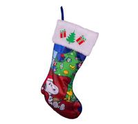 Kurt Adler Peanuts Snoopy and Woodstock with Christmas Tree Stocking 19 Inch