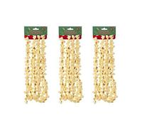 Kurt Adler Plastic Popcorn 9' Christmas String Garland Set of 3