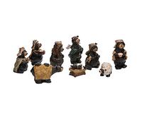 Kurt Adler Resin Nativity Bear, 4-Inch, Set of 9