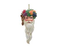 Kurt Adler Santa Claus Fruit Crown - 5 Inch Resin Christmas Tree Ornament
