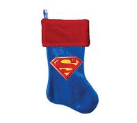 Kurt Adler Superman Logo Applique Stocking, 19-Inch