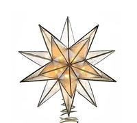 Kurt Adler UL3135 Gold Sputnik Capiz Treetop