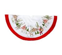 Kurt Adler Velvet Beaded Embroidered Tree Skirt