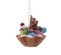 Kurt Adler Waffle Sundae Ornament Style C