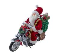 Kurt Adler Whimsical 14" Kringles Motorcycle Santa with Giftbag