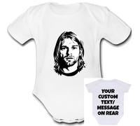 KURT Baby Grow Customisable Personalised Unique Baby Vest Babygrow Boys Girls Unisex Cute Top Bodysuit COBAIN