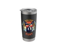 Kurt Best Dog Dad Ever Funny Custom Personalized Name Stainless Steel Insulated Tumbler