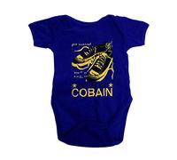 Rock Off Kurt Cobain Laces Blue Babygrow Romper Suit (3-6 Months)