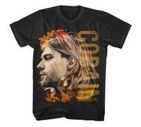 Kurt Cobain Coloured Side View T-Shirt Black L