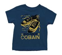 Kurt Cobain Kids Lace Cotton T-Shirt Navy Blue 12 Months