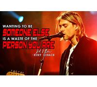 Kurt Cobain Poster Nirvana Band Posters Quote Poster Photo Classic Rock Band Poster Alternative Music Poster Grunge Poster Decor Band Merchandise Nirvana Gear Metal P071