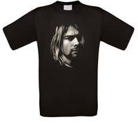 Kurt Cobain T-Shirt - Black - One Size