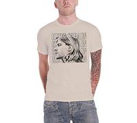 Kurt Cobain T Shirt Contrast Portrait Profile Logo Nirvana Official Natural L