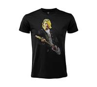 Kurt Cobain T-Shirt Music Rock Nirvana Official Black Cotton Unisex Adult Boy, Black, XS