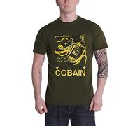 Kurt Cobain T Shirt Shoes Logo Official Unisex Green S