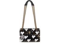 KURT GEIGER KENSINGTON SEQUIN LOVE BLACK SHOULDER BAG One Size