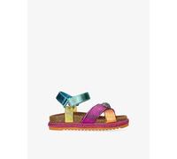 Kurt Geiger London Boys Mult/other Kids Mini Kensington Leather Espadrille Sandals 7-9 Years Eur 32 / 13 Uk
