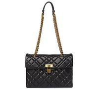 Kurt Geiger London Brixton Quilted Lock Bag, Black, M