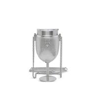 Kurt Geiger London crystal-embellished wine glass - Silver One Size