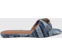 KURT GEIGER LONDON Kensington Cotton Denim Mules - Size: 36 - female