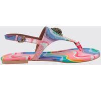 KURT GEIGER LONDON Kensington Multicolor Rhinestone Satin Sandals - Size: 37 - female