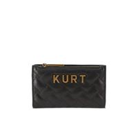 Kurt Geiger London kensington quilted zip leather wallet - Black One Size