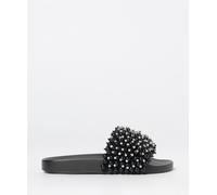 KURT GEIGER LONDON Meena Eagle Rubber Sliders with Synthetic Beads and Rhinestones - Size: 36 - female