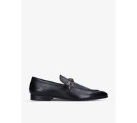 Kurt Geiger London Mens Kurt Geiger London Ali Eagle Head Embellished Leather Loafers Black Eur 44 / 10 UK Men