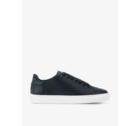 Kurt Geiger London Mens Kurt Geiger London Lennon Logo-Embossed Leather Low-Top Trainers Blue/Dark Eur 46 / 12 UK Men