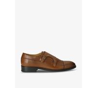 Kurt Geiger London Mens Tan Hunter Leather Monk Shoes Eur 42 / 8 Uk Men
