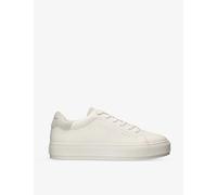 Kurt Geiger London Mens White Laney2 Foil-logo Leather Low-top Trainers Eur 42 / 8 Uk Men