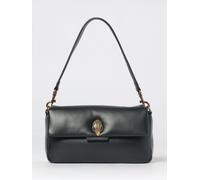 KURT GEIGER LONDON Oxford Leather Shoulder Bag with Rhinestone Logo