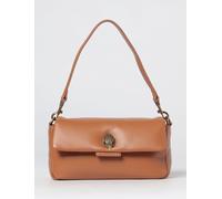 KURT GEIGER LONDON Oxford Leather Shoulder Bag with Rhinestone Logo