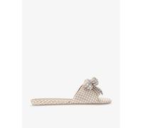 Kurt Geiger London Womens Blush Kensington Bow-embellished Flat Woven Sandals Eur 37 / 4 Uk Women