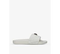 Kurt Geiger London Womens Bone Meena Eagle Embellished Quilted Rubber Sliders Eur 36 / 3 Uk Women