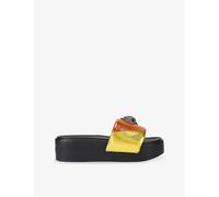 Kurt Geiger London Womens Kurt Geiger London Meena Eagle Platform Woven Slides Mult/Other Eur 38/5 UK Women