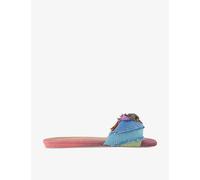 Kurt Geiger London Womens Mult/other Kensington Eagle-embellished Flat Denim Sandals Eur 39 / 6 Uk Women