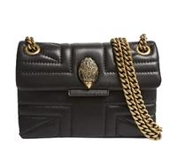 Kurt Geiger Women’s Mini Kensington Union Jack Quilted Leather Crossbody, Black