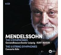 Kurt Masur/Gewandhaus Orchester, Concerto Köln - Mendelssohn: The Complete Symphonies, The Complete String Symphonies
