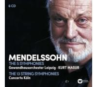 KURT MASURGEWANDHAUS ORCHESTER CONCERTO KOLN: MENDELSSOHN THE C - CD BRAND NEW