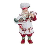 Kurt S. Adler 10.5-Inch Fabriché Gingerbread Chef Santa