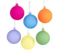 Kurt S. Adler 80Mm Glow in Dark Gls Ball Set of 6 Ornaments